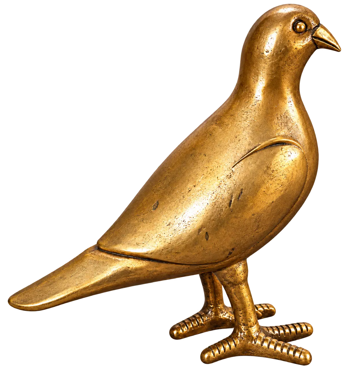 Golden Brass Bird Sculpture